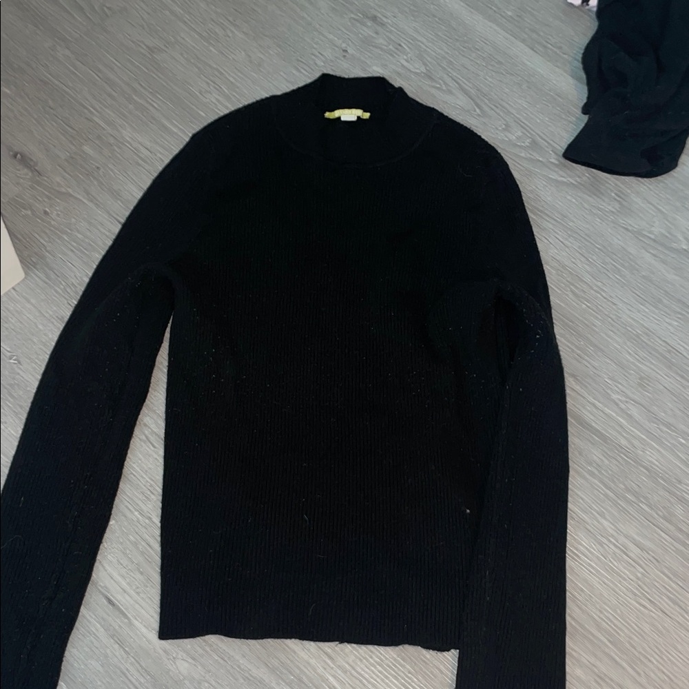 Gianni Bini Women's Black Long Sleeve Top